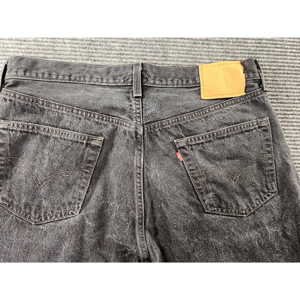 Levi's 501 Vintage 1996 Jeans Mens 36x32 Black Button Fly Made in USA - Picture 9 of 14